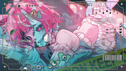 Fullbody - complicated BG - slight gore